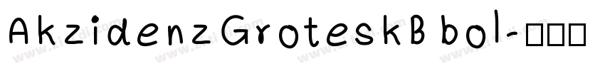 AkzidenzGroteskB bol字体转换
